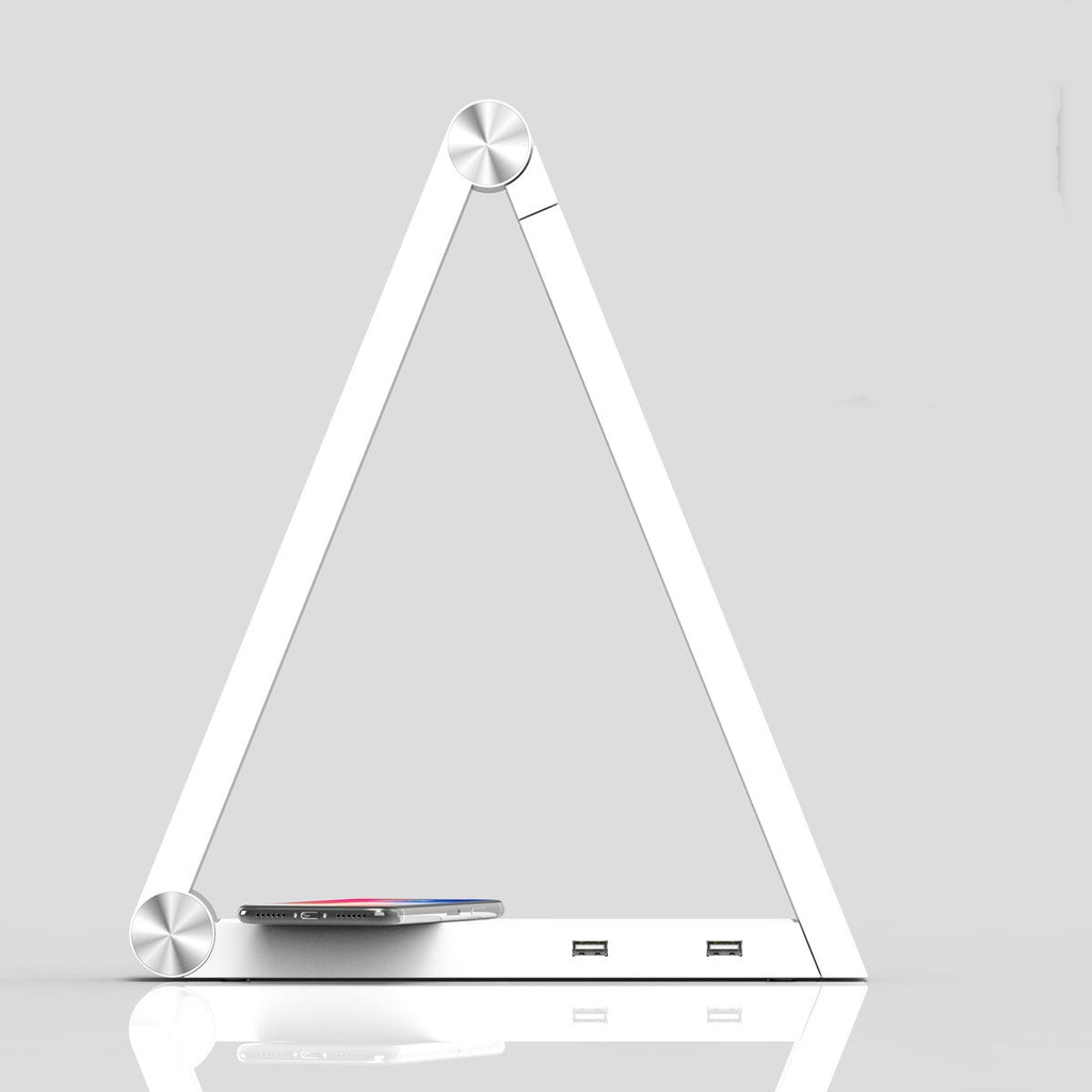 LED Wireless Charging Desk Lamp - Triangle Eye Care Design